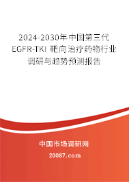 2024-2030年中国第三代 EGFR-TKI 靶向治疗药物行业调研与趋势预测报告