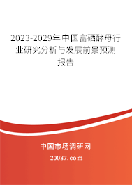 2023-2029年中国富硒酵母行业研究分析与发展前景预测报告