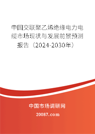 中国交联聚乙烯绝缘电力电缆市场现状与发展前景预测报告（2024-2030年）