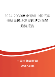 2024-2030年全球与中国汽车衡称重模块发展现状及前景趋势报告