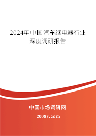 2024年中国汽车继电器行业深度调研报告