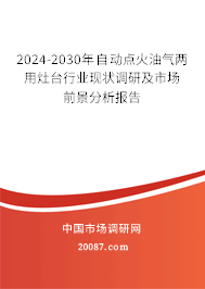 2024-2030年自动点火油气两用灶台行业现状调研及市场前景分析报告