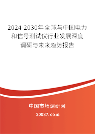 2024-2030年全球与中国电力和信号测试仪行业发展深度调研与未来趋势报告