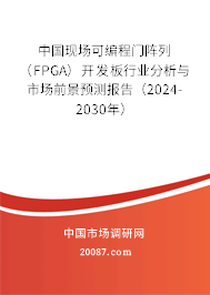 中国现场可编程门阵列（FPGA）开发板行业分析与市场前景预测报告（2024-2030年）