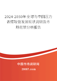 2024-2030年全球与中国压力表虹吸管发展现状调研及市场前景分析报告