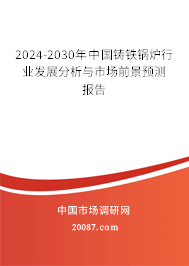 2024-2030年中国铸铁锅炉行业发展分析与市场前景预测报告