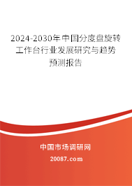 2024-2030年中国分度盘旋转工作台行业发展研究与趋势预测报告