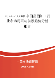 2024-2030年中国晶圆加工行业市场调研与前景趋势分析报告