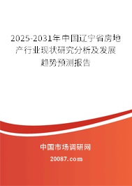 2025-2031年中国辽宁省房地产行业现状研究分析及发展趋势预测报告 2025-2031年中国辽宁省房地产行业现状研究分析及发展趋势预测报告