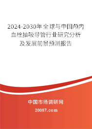 2024-2030年全球与中国颅内血栓抽吸导管行业研究分析及发展前景预测报告