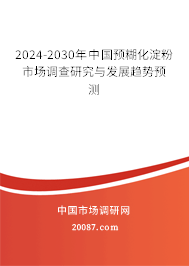 2024-2030年中国预糊化淀粉市场调查研究与发展趋势预测