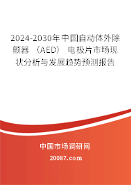 2024-2030年中国自动体外除颤器 （AED） 电极片市场现状分析与发展趋势预测报告