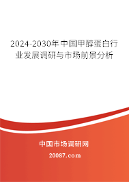 2024-2030年中国甲醇蛋白行业发展调研与市场前景分析