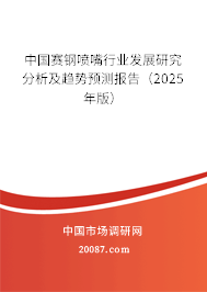 中国赛钢喷嘴行业发展研究分析及趋势预测报告(2025年版) 中国赛钢喷嘴行业发展研究分析及趋势预测报告(2025年版)