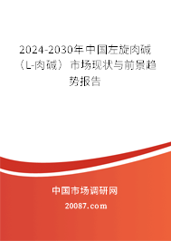 2024-2030年中国左旋肉碱（L-肉碱）市场现状与前景趋势报告