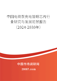 中国电荷泵充电管理芯片行业研究与发展前景报告（2024-2030年）