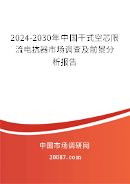 2024-2030年中国干式空芯限流电抗器市场调查及前景分析报告