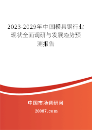 2023-2029年中国模具钢行业现状全面调研与发展趋势预测报告