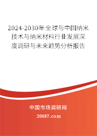 2024-2030年全球与中国纳米技术与纳米材料行业发展深度调研与未来趋势分析报告