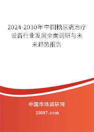 2024-2030年中国糖尿病治疗设备行业发展全面调研与未来趋势报告