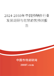 2024-2030年中国预埋件行业发展调研与前景趋势预测报告