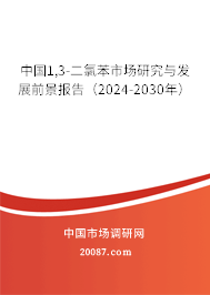 中国1,3-二氯苯市场研究与发展前景报告（2024-2030年）