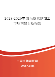 2023-2029中国毛皮鞣制加工市场前景分析报告