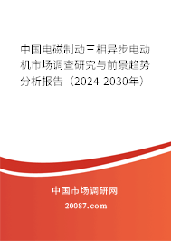 中国电磁制动三相异步电动机市场调查研究与前景趋势分析报告（2024-2030年）