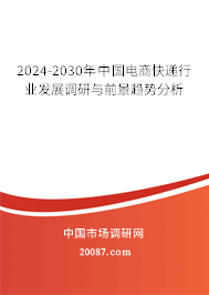 2024-2030年中国电商快递行业发展调研与前景趋势分析