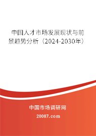 中国人才市场发展现状与前景趋势分析（2024-2030年）