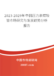 2023-2029年中国压力表虹吸管市场研究与发展趋势分析报告