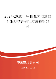 2024-2030年中国张力检测器行业现状调研与发展趋势分析