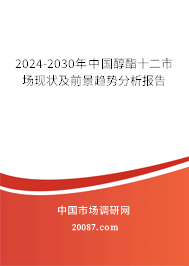 2024-2030年中国醇酯十二市场现状及前景趋势分析报告