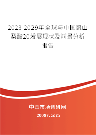 2023-2029年全球与中国聚山梨酯20发展现状及前景分析报告