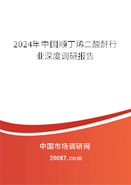 2024年中国顺丁烯二酸酐行业深度调研报告