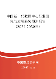 中国新一代数据中心行业研究与发展趋势预测报告（2024-2030年）