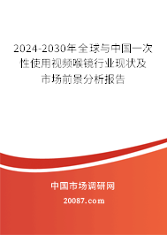 2024-2030年全球与中国一次性使用视频喉镜行业现状及市场前景分析报告