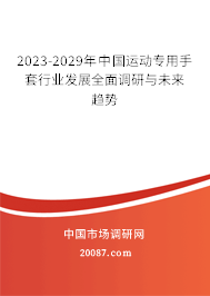 2023-2029年中国运动专用手套行业发展全面调研与未来趋势