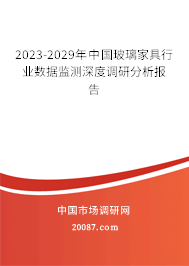 2023-2029年中国玻璃家具行业数据监测深度调研分析报告