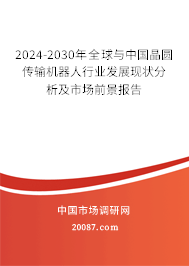 2024-2030年全球与中国晶圆传输机器人行业发展现状分析及市场前景报告