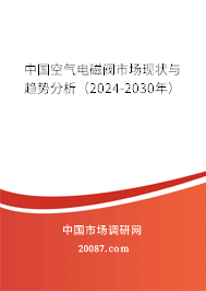 中国空气电磁阀市场现状与趋势分析（2024-2030年）