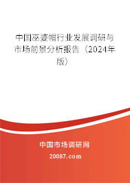 中国巫婆帽行业发展调研与市场前景分析报告（2024年版）