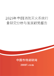 2025年中国消防灭火系统行业研究分析与发展趋势报告 2025年中国消防灭火系统行业研究分析与发展趋势报告