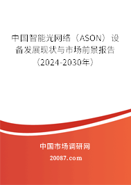 中国智能光网络（ASON）设备发展现状与市场前景报告（2024-2030年）