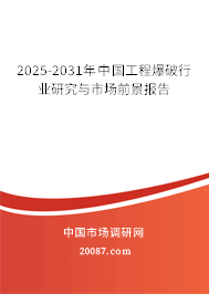 2025-2031年中国工程爆破行业研究与市场前景报告 2025-2031年中国工程爆破行业研究与市场前景报告