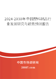 2024-2030年中国塑料制品行业发展研究与趋势预测报告