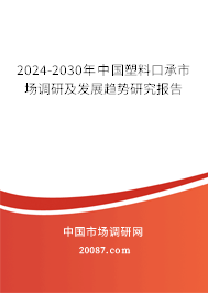 2024-2030年中国塑料口承市场调研及发展趋势研究报告