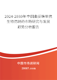 2024-2030年中国曲妥珠单抗生物仿制药市场研究与发展趋势分析报告