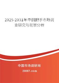 2025-2031年中国把手市场调查研究与前景分析 2025-2031年中国把手市场调查研究与前景分析