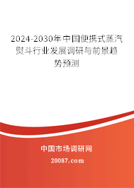 2024-2030年中国便携式蒸汽熨斗行业发展调研与前景趋势预测